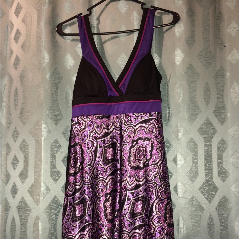 Purple Paisley Dress